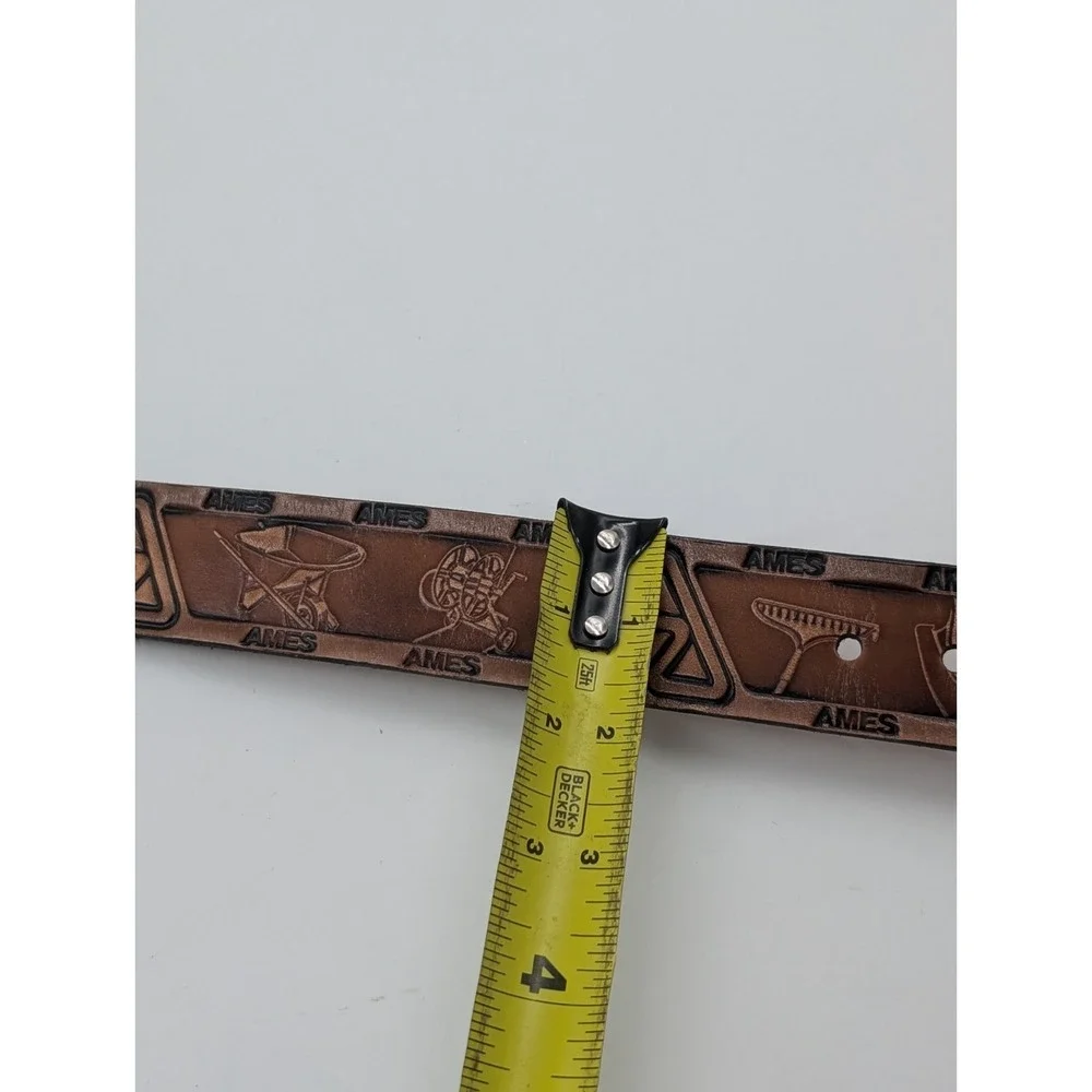 Vintage Ames True Temper Leather Belt Tools Shovel Garden Men's Large 38-42